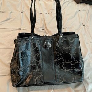 COACH black handbag